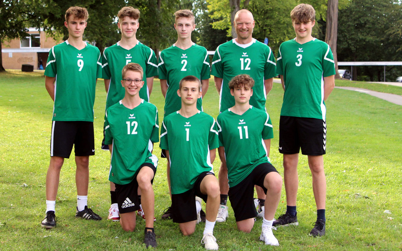 Hinten von links: Niklas Uffmann, Eric Berkenkamp, Nil Immig, Tilo Kentzler und Jonathan Eggert. Vorne von links: Philipp Herbort, Linus Mauntel und Tom Strate. Es fehlt: Jan Strate und Fabian Jandrey.